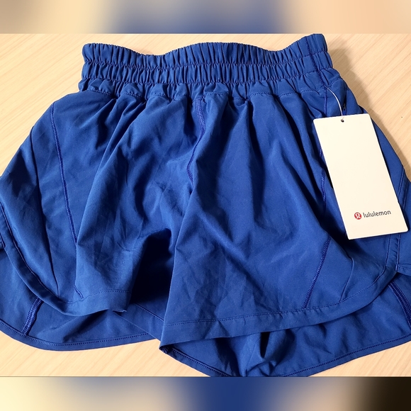 Lululemon Track That Midrise MR Short 5" Lined Regatta Blue RGTB - Picture 2 of 5